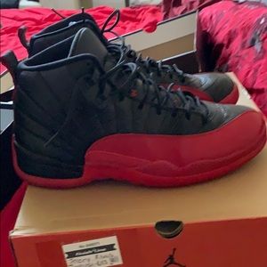 Red and Black Jordan 12 size 11